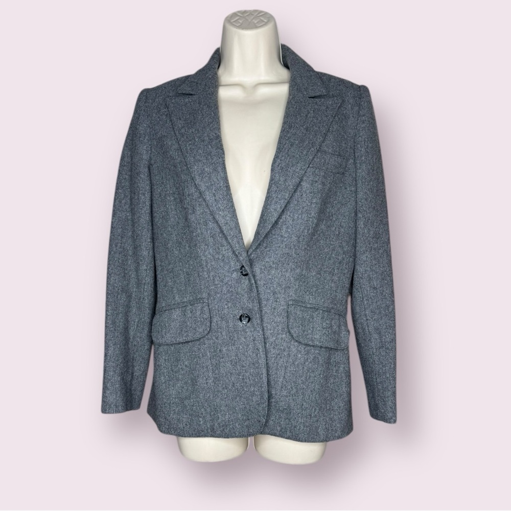 Vintage Panther Gray 100% Wool  Blazer